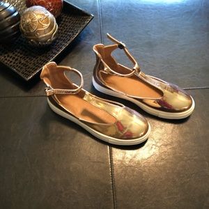 💋Fun, rose gold flats!